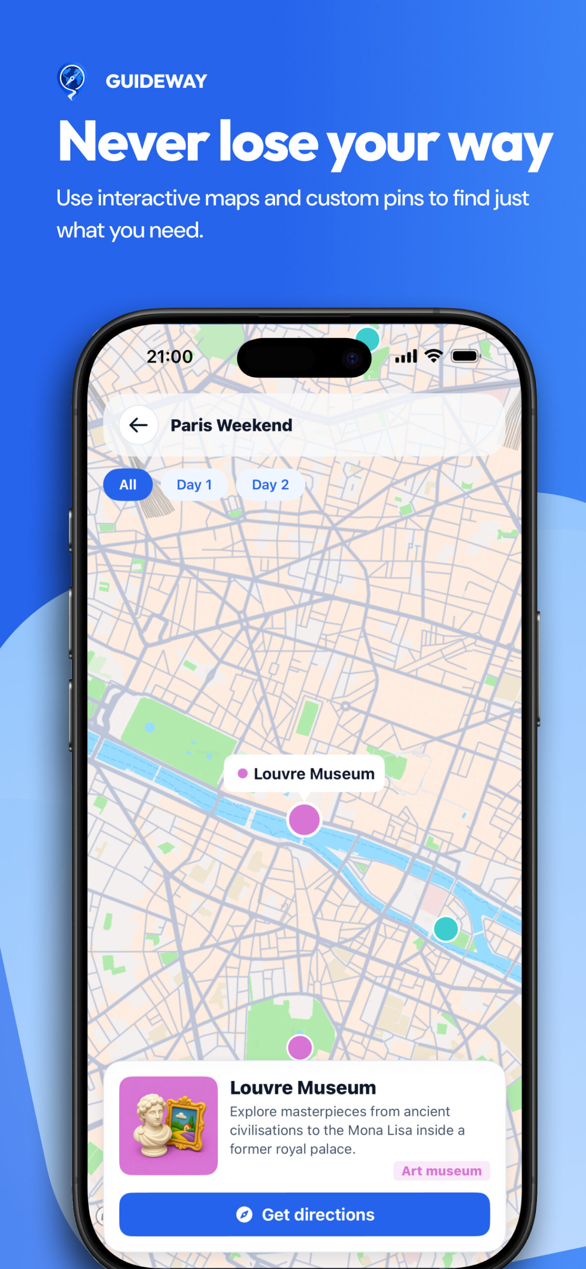 GuideWay - Explore your guide on the map